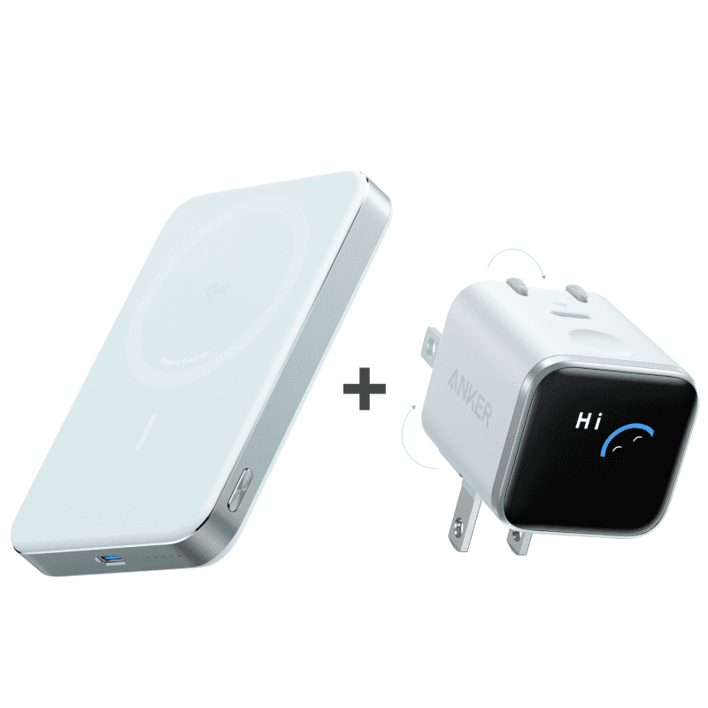 Anker MagGo Power Bank 10K 15W Wireless Charging 30W Fast Charging 10000mAh High Capacity Portable Charger for iPhone 15/14/13/12 Series and AirPods A1664