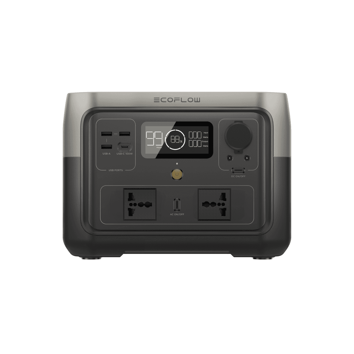 EcoFlow 500Wh River 2 Max Portable Power Station Solar Generator with LiFeP04 Quick Charge in 1 Hour up to 1000 W Power for Emergency Power Camping Motor Homes Home