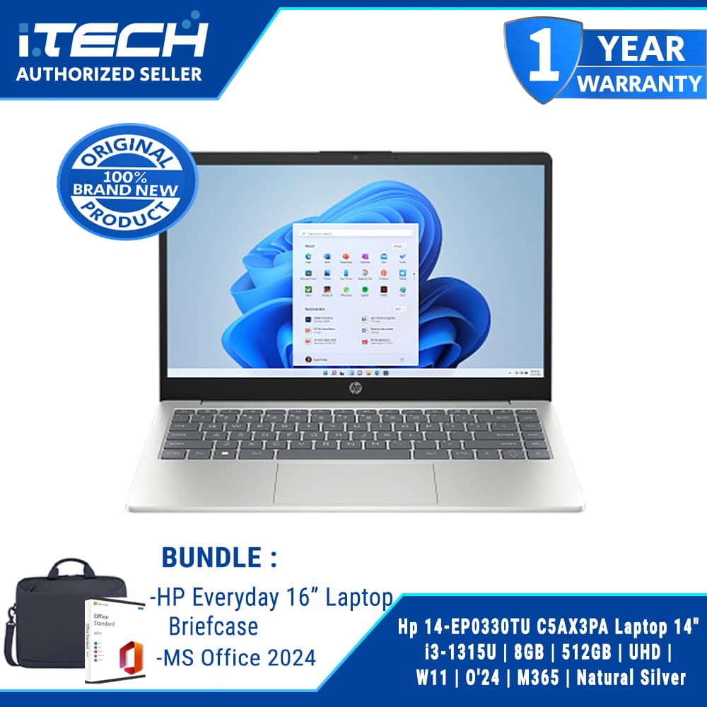 Hp 14-EP0330TU C5AX3PA Laptop 14" i3-1315U