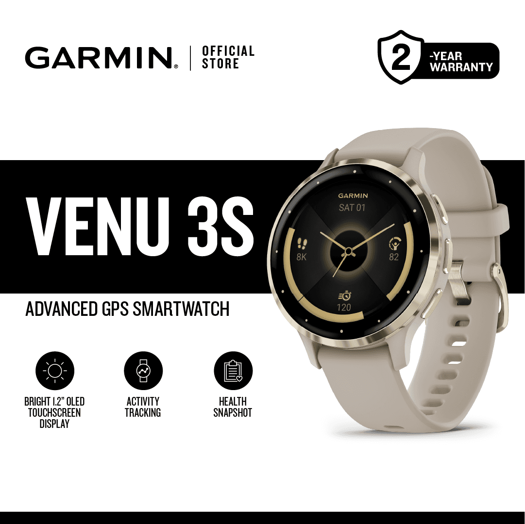 Garmin Venu 3S, Wellness Advanced, GPS, Wi-Fi Smartwatch, for Indoor Activities, 41mm