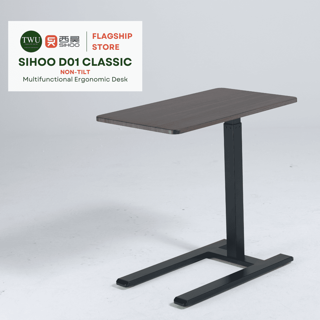 SIHOO D01 Multifunctional Ergonomic Desk Table: Classic (non-tilt) and Tilt Tabletop
