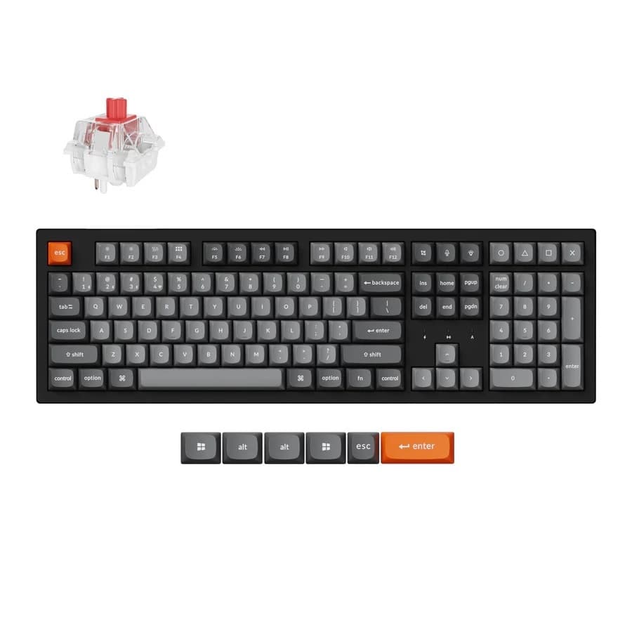 Keychron K10 Max QMK Mechanical Keyboard Full Layout, Tri-mode, RGB, QMK/Launcher, Hotswap