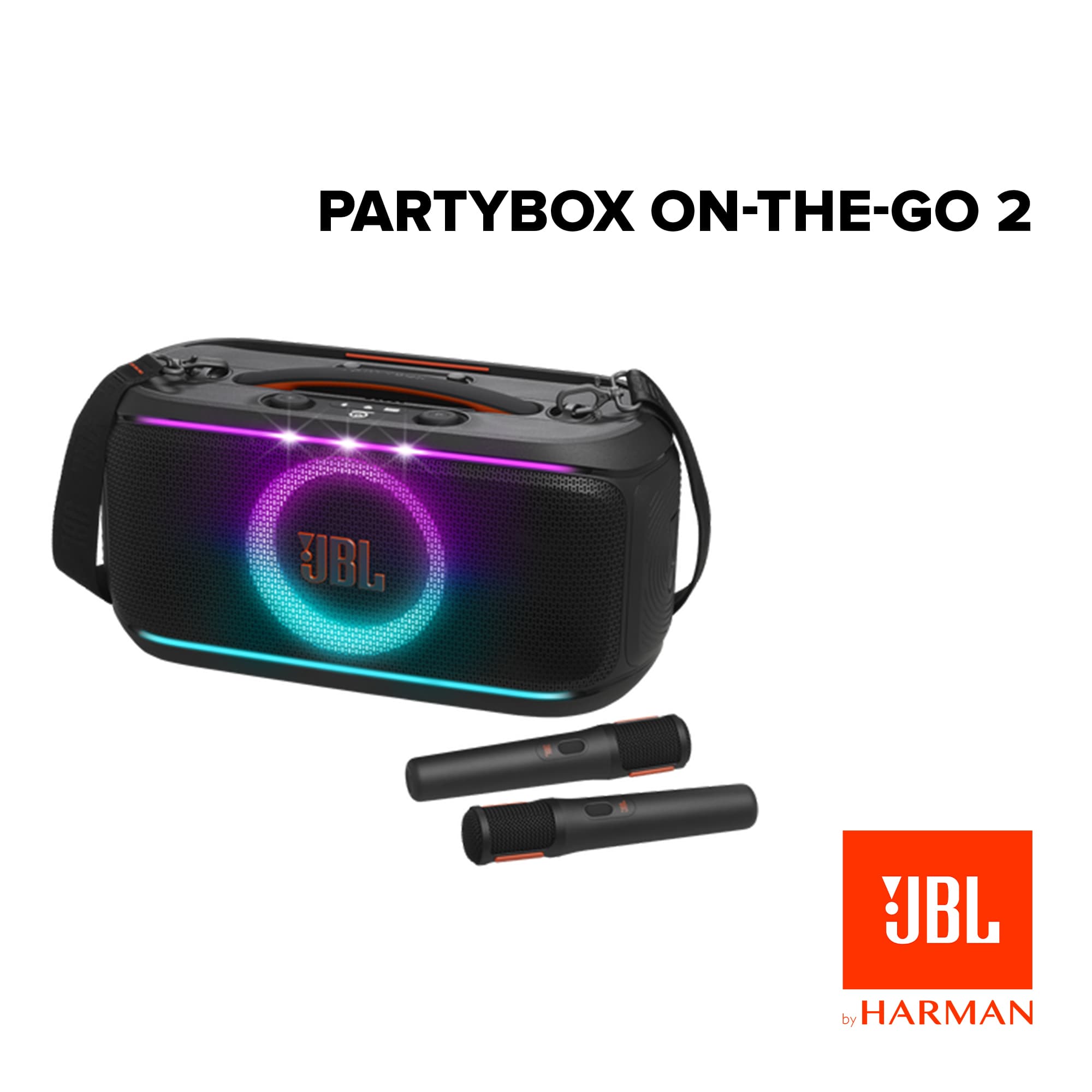 Jbl Partybox On the Go 2 / On the Go 2 Plus - Bluetooth Speaker With FREE Wireless High End Microphone