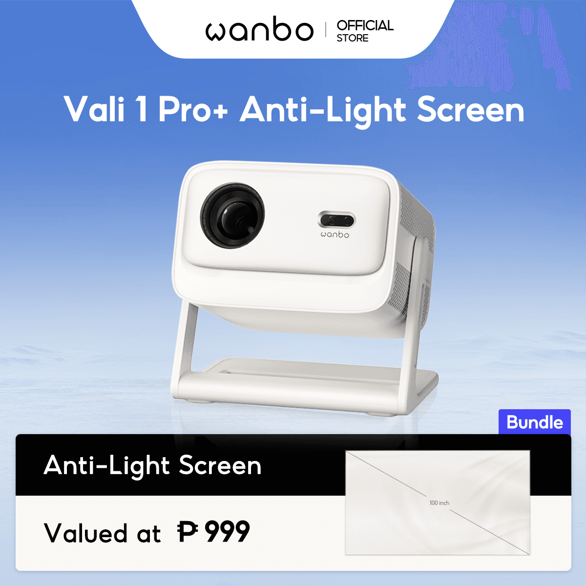 Wanbo Vali 1 Pro Smart Projector 4K Google TV 14 Dolby Audio MEMC HDR10 ASA3.0 Home Cinema Clear Image Quality