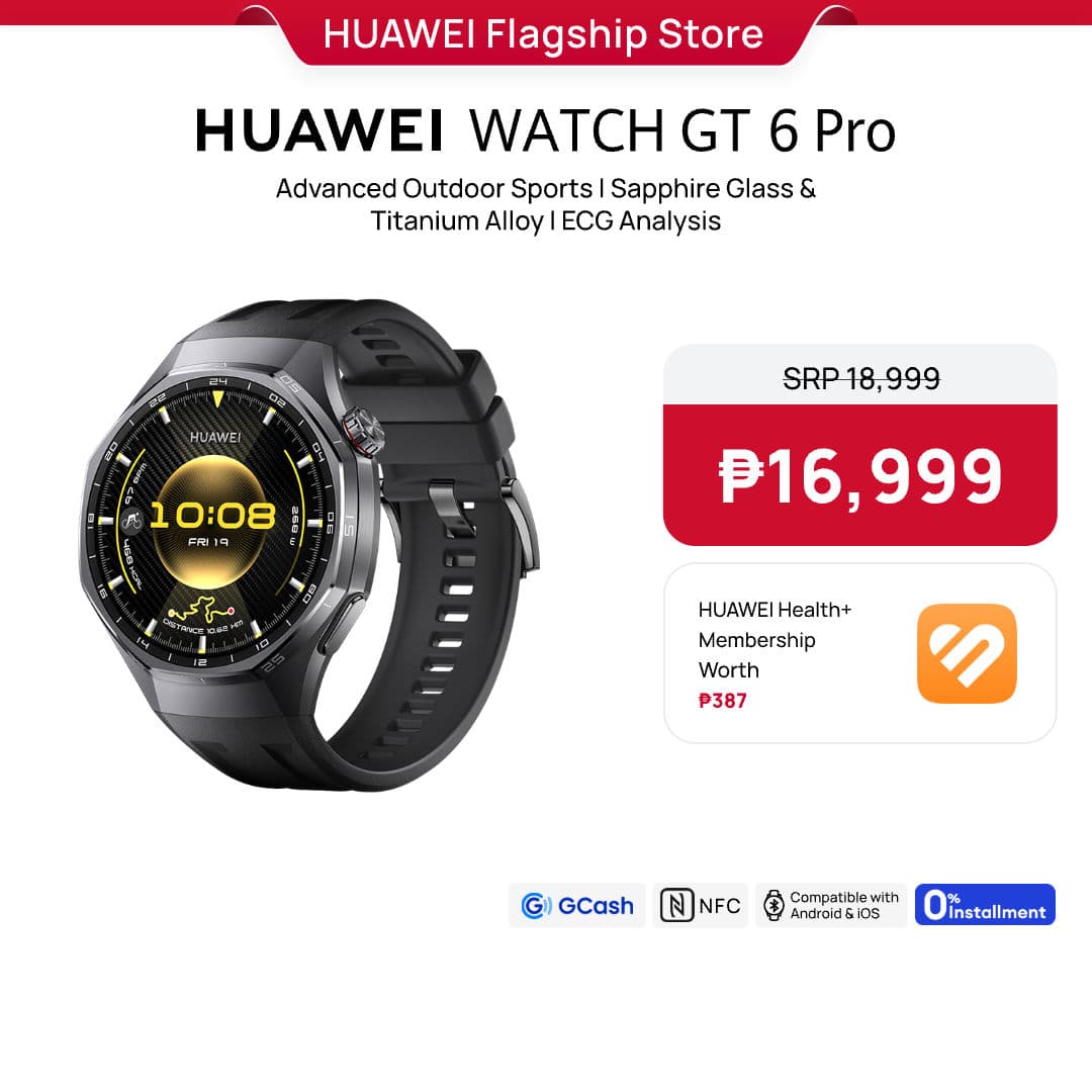 HUAWEI WATCH GT 6 Series Smartwatch l Advanced Outdoor Sports l Superior Running & Cycling Experience l ECG Analysis l Up to 21-Day Battery Life