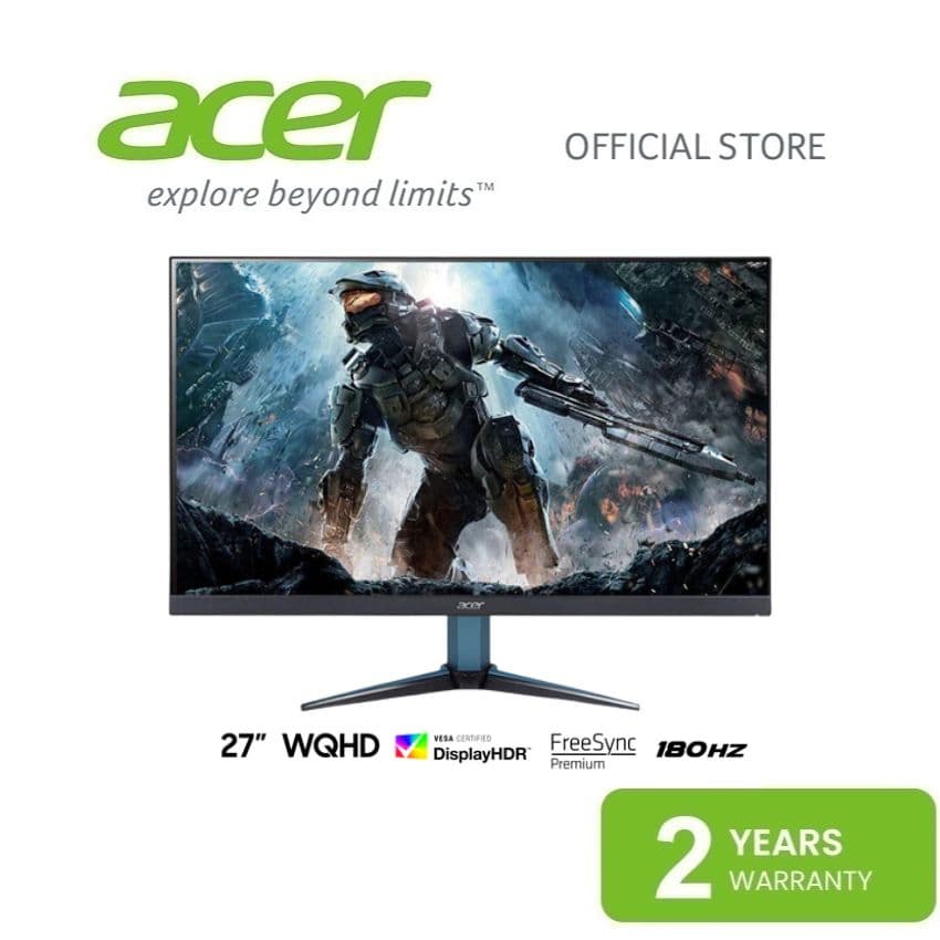 Acer Nitro VG271U M3BMIIPX 27" WQHD IPS 180HZ 0.5MS HDR10 AMD Freesync Premium Gaming Monitor