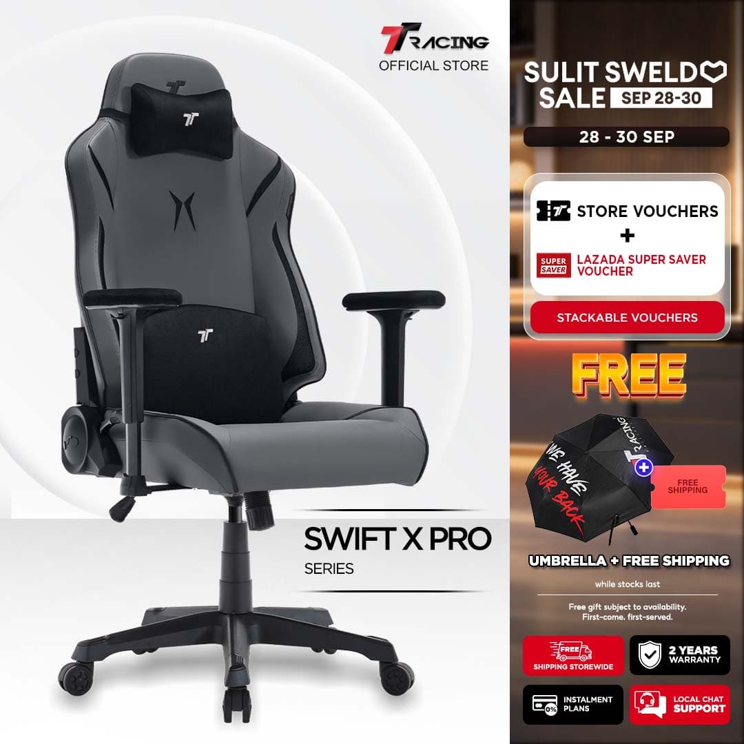 TTRacing Swift X 2020 Swift X Pro Gaming Chair Office Chair Ergonomic Chair Gaming Seat - 2 Years Official Warranty