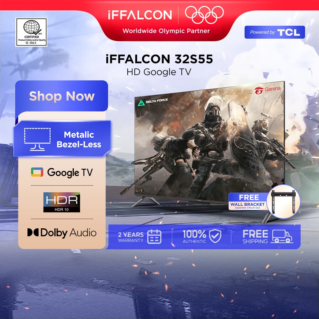 TCL iFFALCON S55 Series Full HD Smart TV 1GB+8GB - 32/40/43 Inches