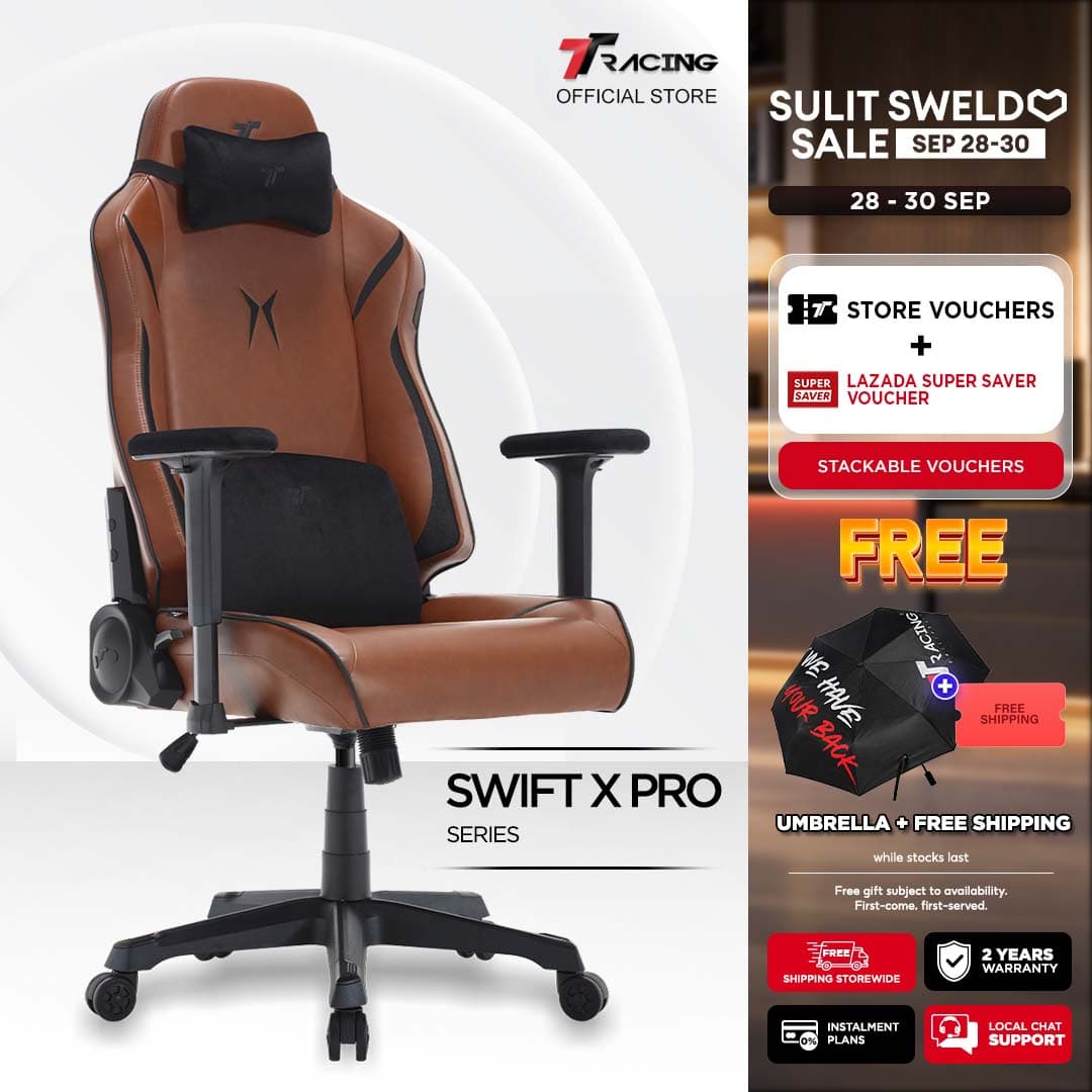 TTRacing Swift X 2020 Swift X Pro Gaming Chair Office Chair Ergonomic Chair Gaming Seat - 2 Years Official Warranty