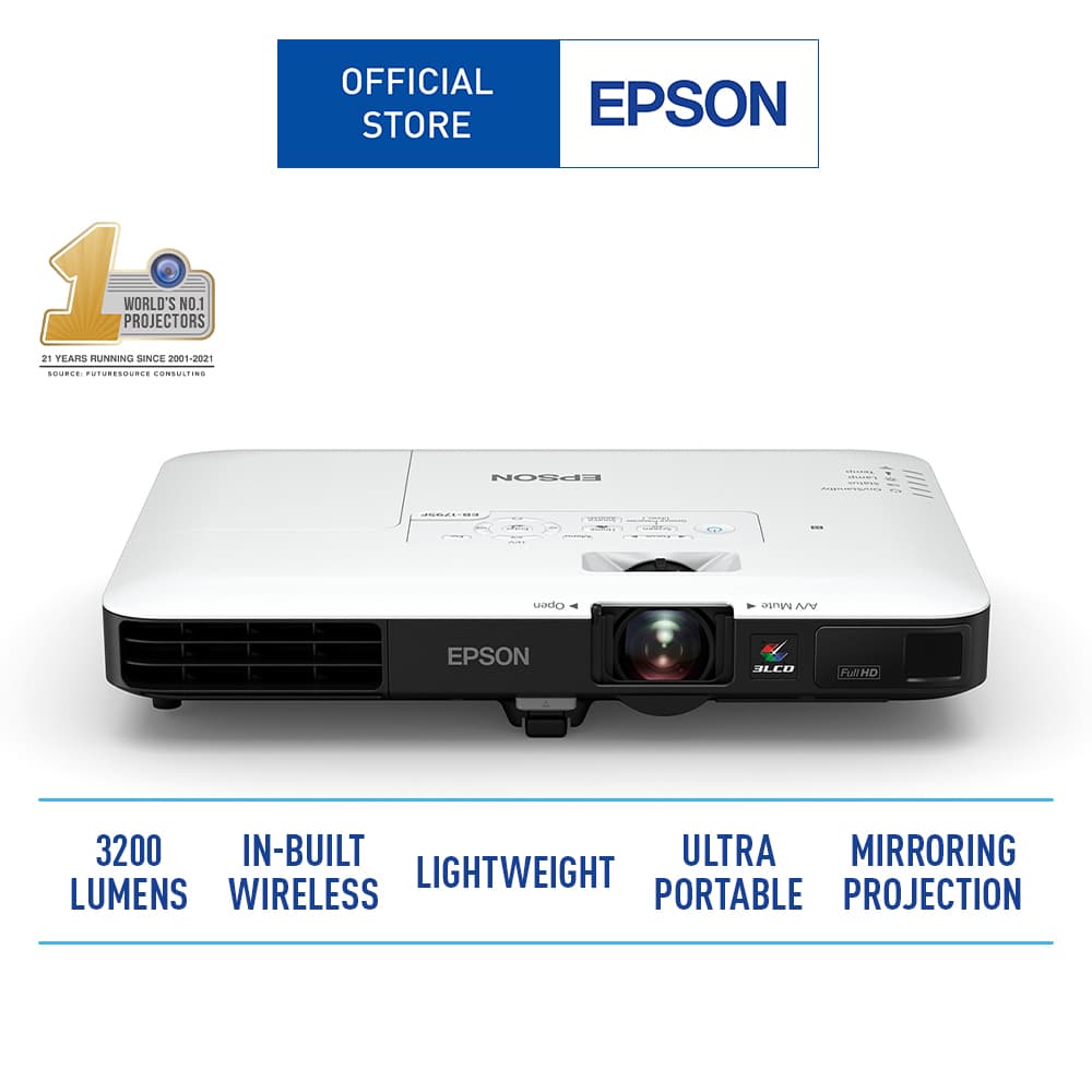 Epson EB-1795F Wireless Full HD 3LCD Ultra Portable Business Projector