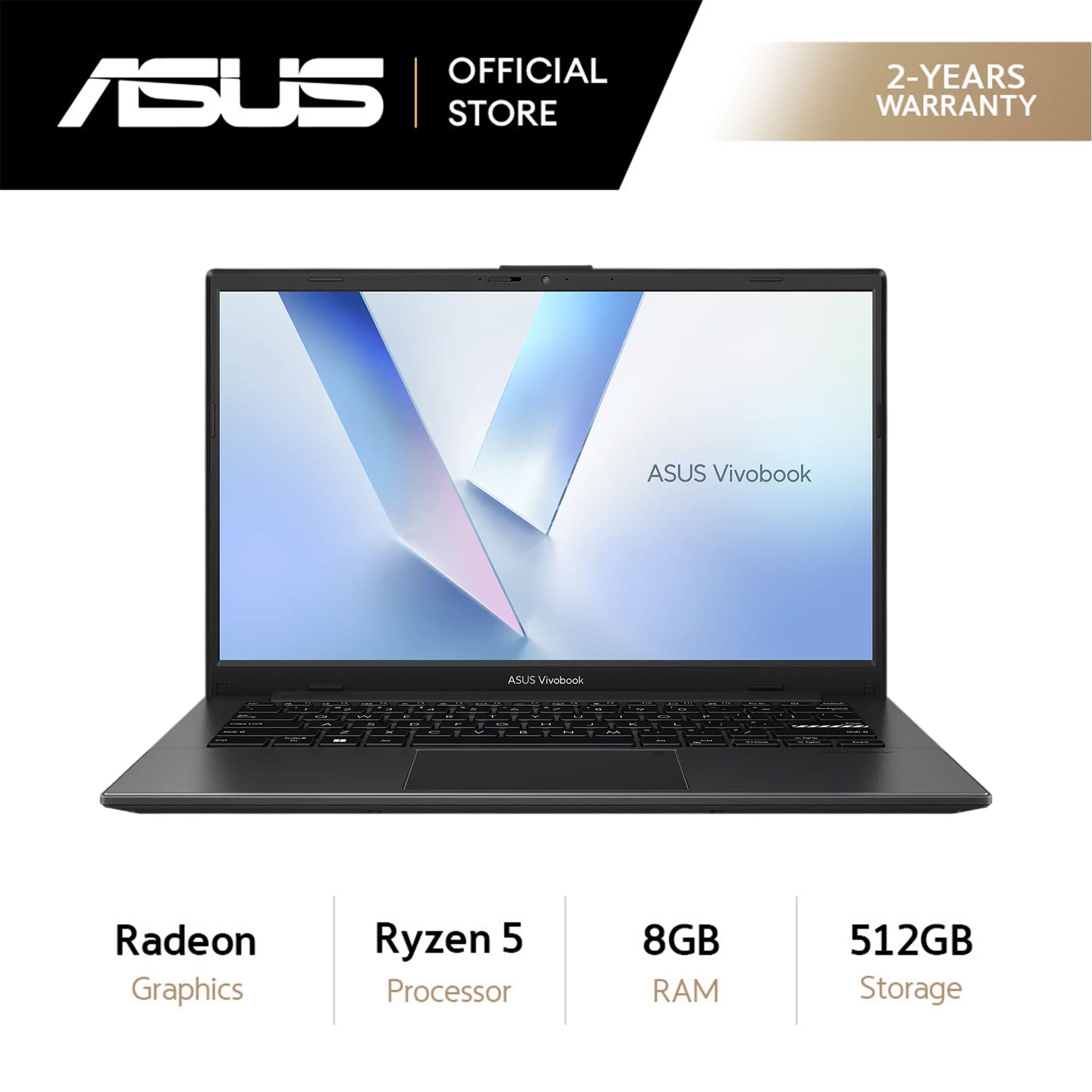 Asus Vivobook Go 14 E1404FA-EB1799W 14" Full HD Ryzen 5 8GB 512GB SSD Radeon Windows 11 Laptop