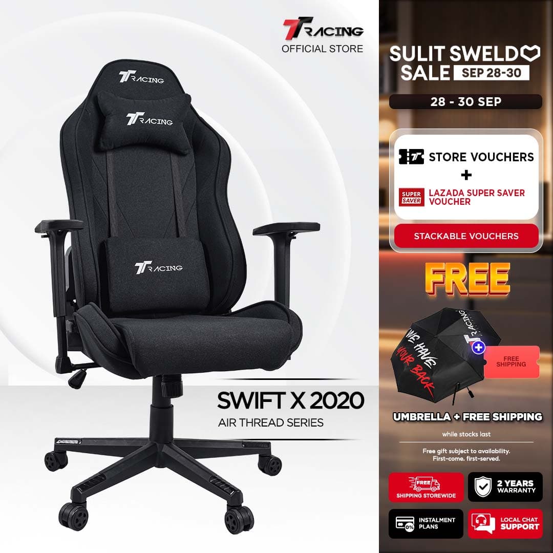 TTRacing Swift X 2020 Swift X Pro Gaming Chair Office Chair Ergonomic Chair Gaming Seat - 2 Years Official Warranty