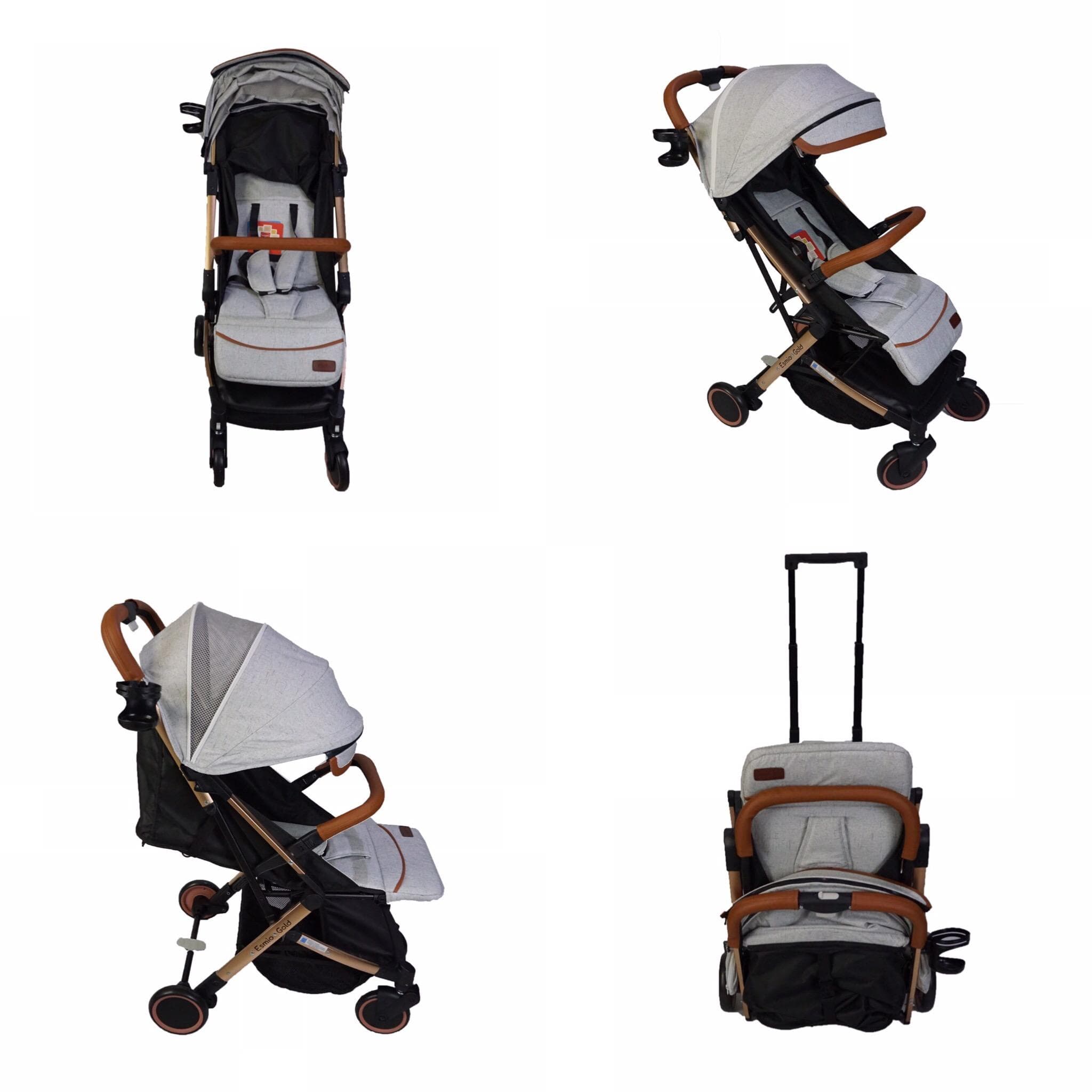 Akeeva X Evenflo Travel Stroller (Esmio Gold)