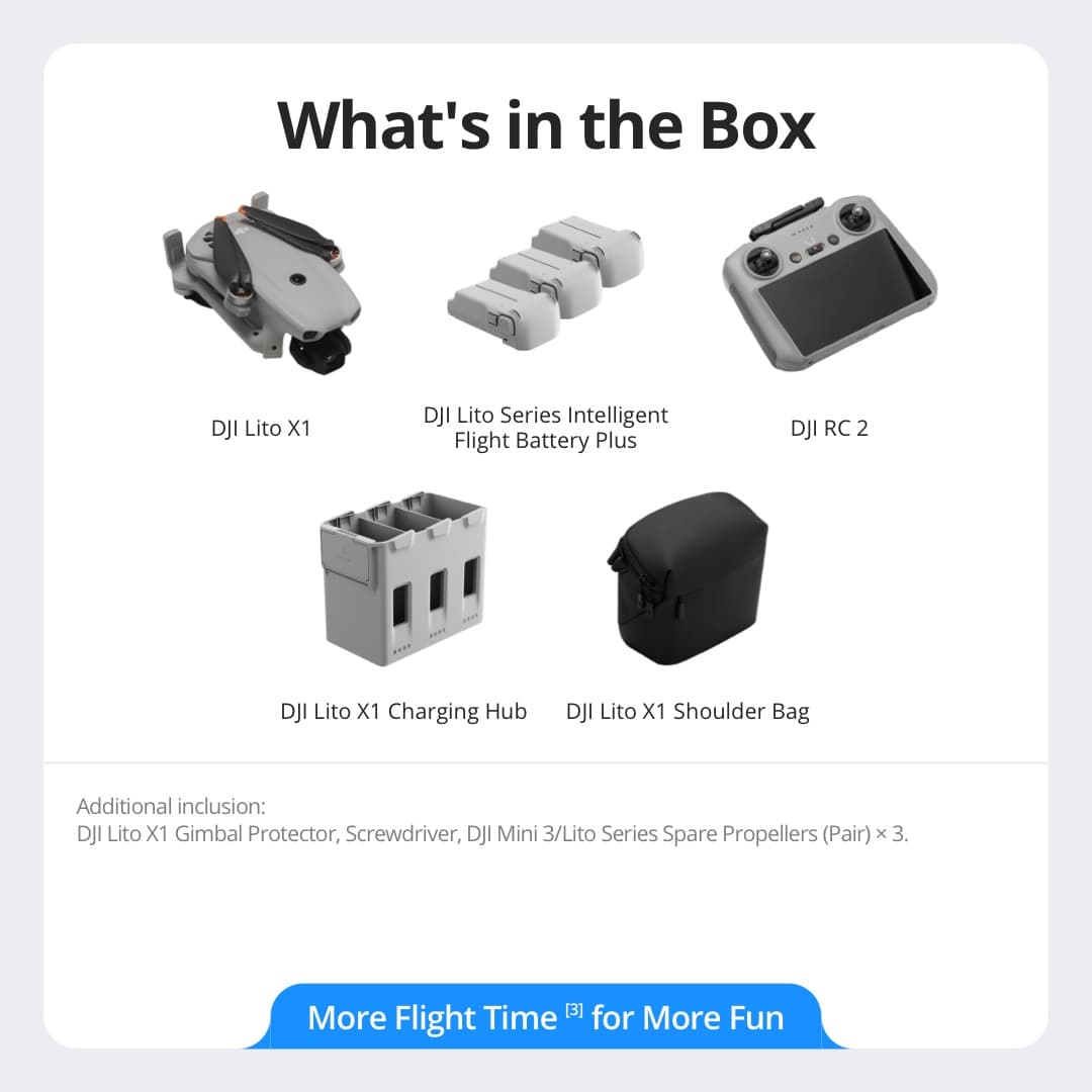 DJI Lito X1 Drone - 1/1.3 Inch Sensor