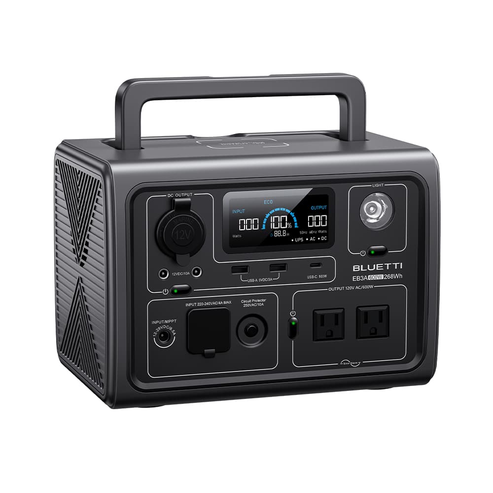 BLUETTI Elite 30V2 288Wh/600W (Inverter power 1500W) LiFePO4 Battery 220-240V Portable Power Station Fast Charge Solar Generator