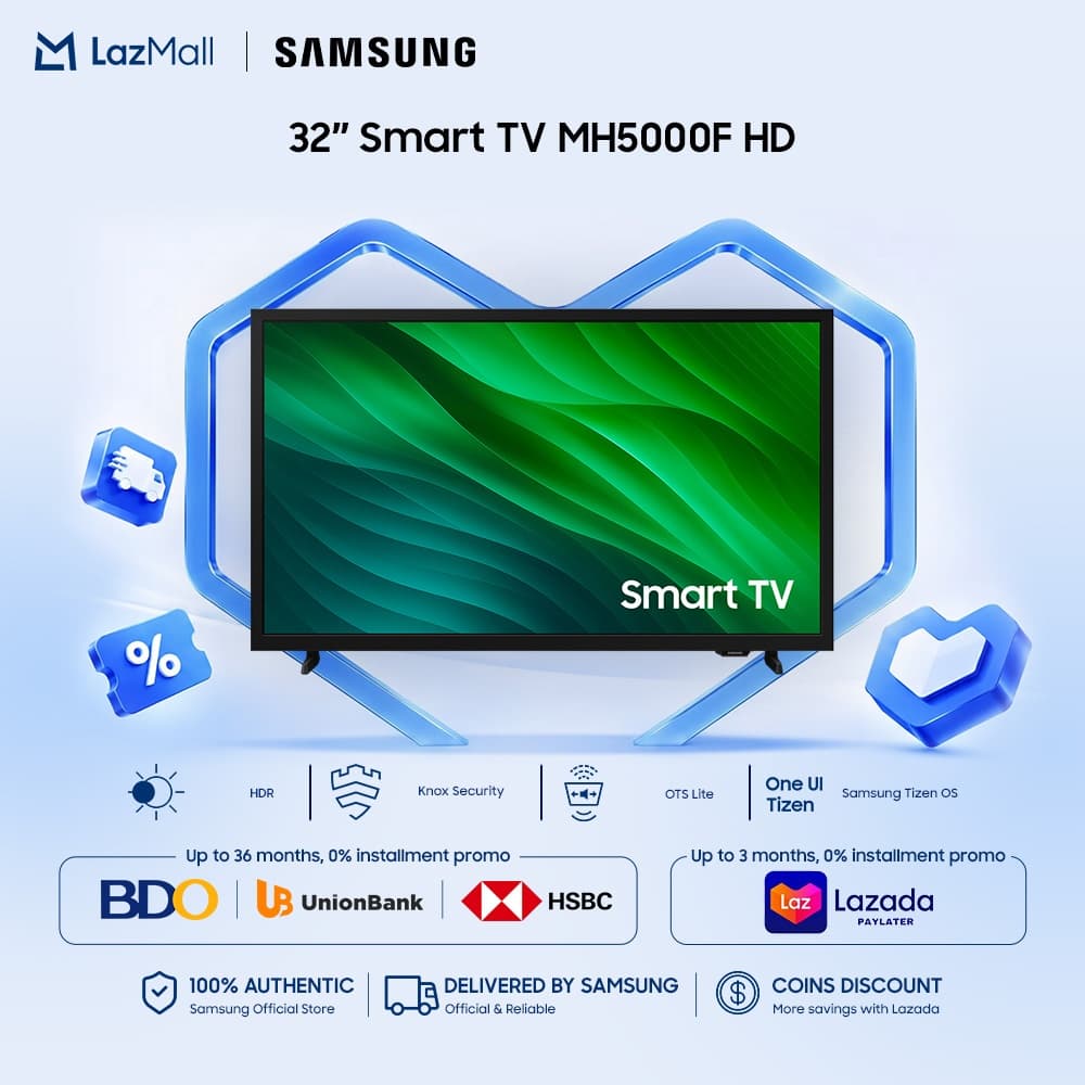 Samsung 32" Smart TV Monitor MH5000F HD 768p Smart Hub Slim Design Display