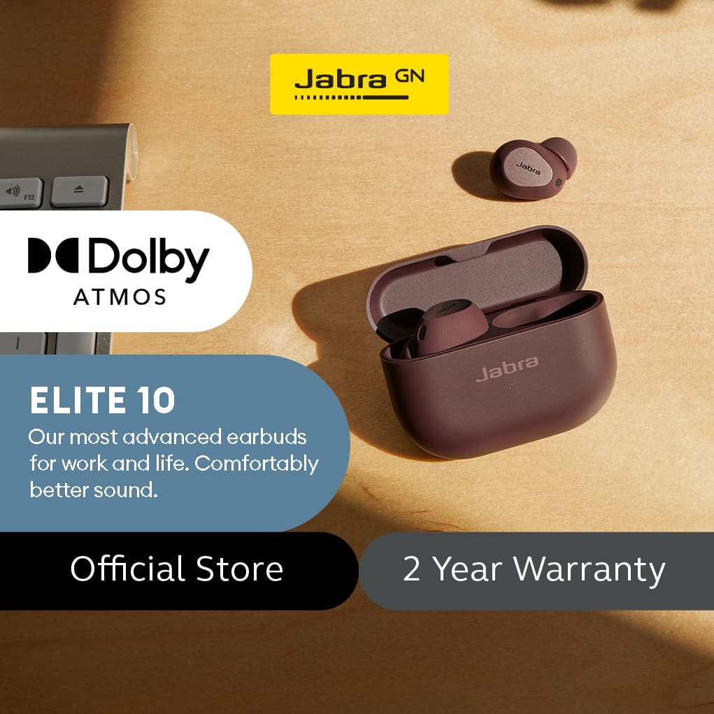 Jabra Elite 10 True Wireless Earbuds – Most Advanced Earbuds for Work and Life
