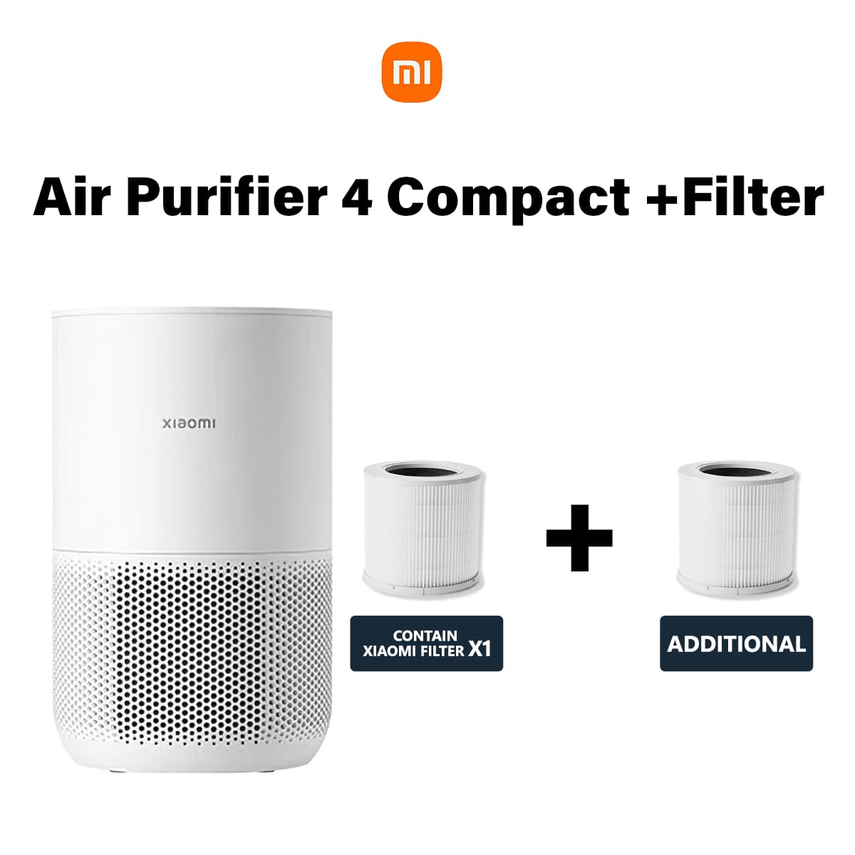 Xiaomi Smart Air Purifier 4 Compact 3-in-1 Filter Smart control Real-time Air Quality Monitoring