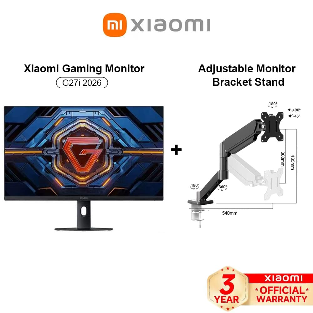 Xiaomi 27 Inch Gaming Monitor G27i 2026 Fast IPS 1080P HD Resolution 1ms GTG Response Time
