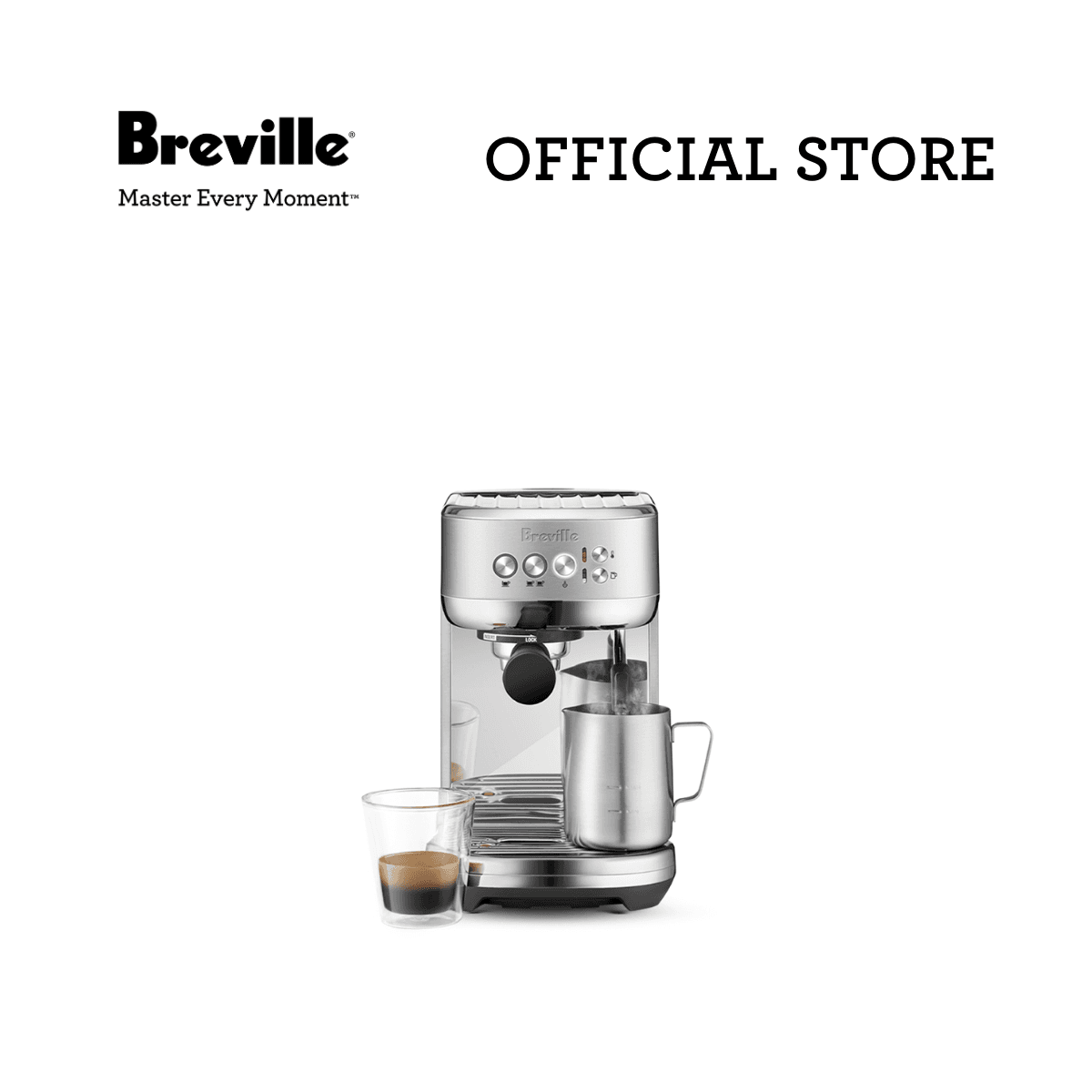 Breville Bambino® Plus Coffee Maker Espresso Machine with Auto Milk Texturing Stainless Steel Home Appliance