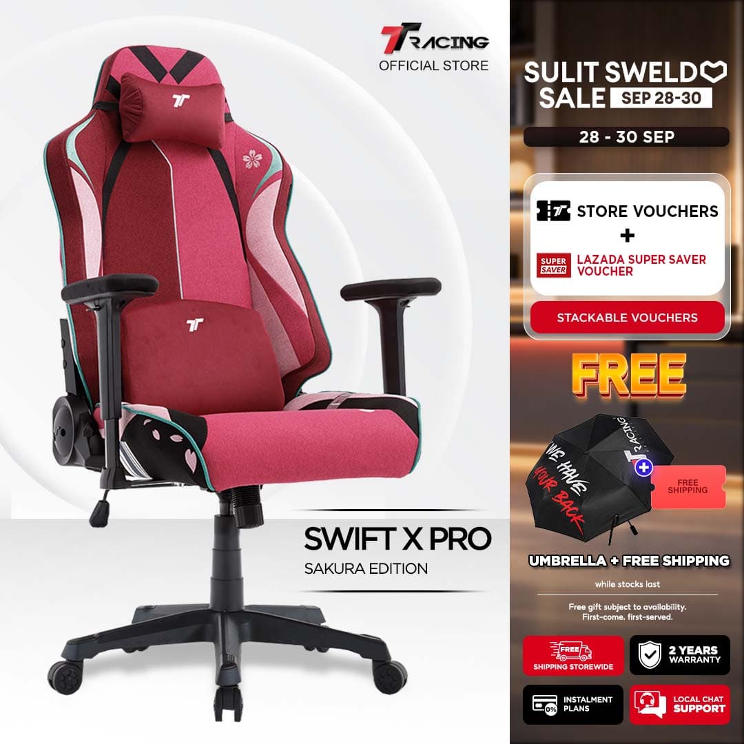 TTRacing Swift X 2020 Swift X Pro Gaming Chair Office Chair Ergonomic Chair Gaming Seat - 2 Years Official Warranty