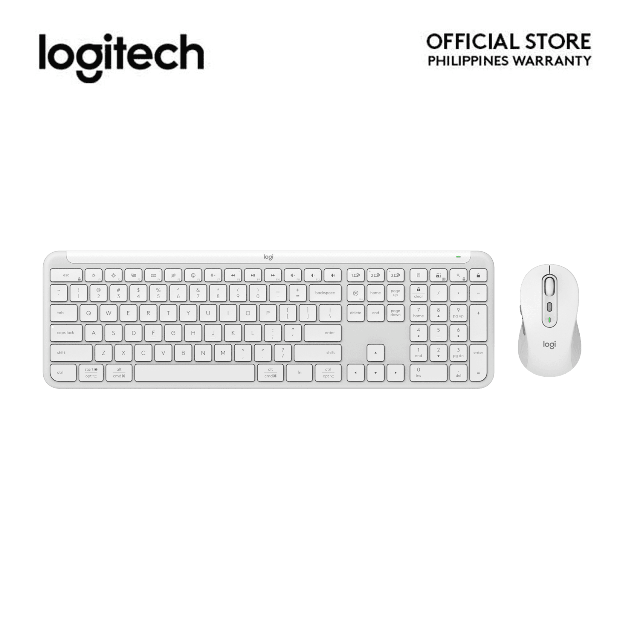 Logitech MK950 Graphite/Off-white 4000 DPI Signature Slim Wireless Keyboard & Mouse Combo