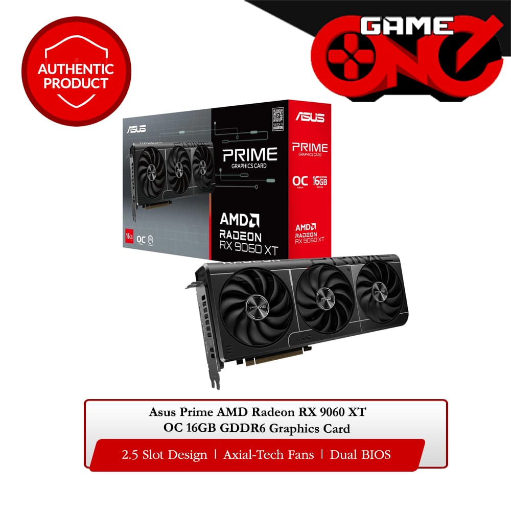Asus Prime AMD Radeon RX 9060 XT OC 16GB GDDR6 Graphics Card