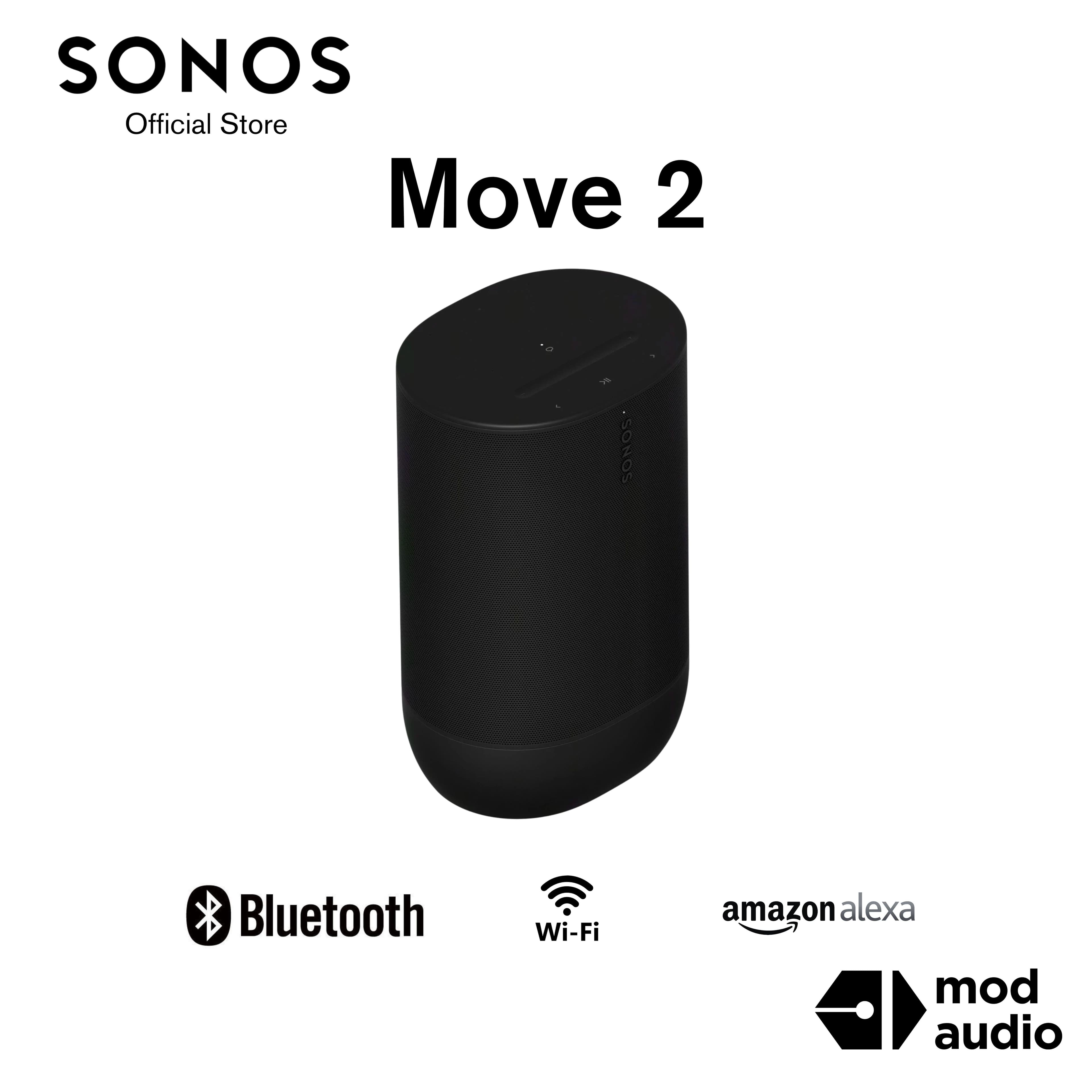 Sonos Move 2 Smart Portable Speaker with Wifi & Bluetooth and Stereo Sound