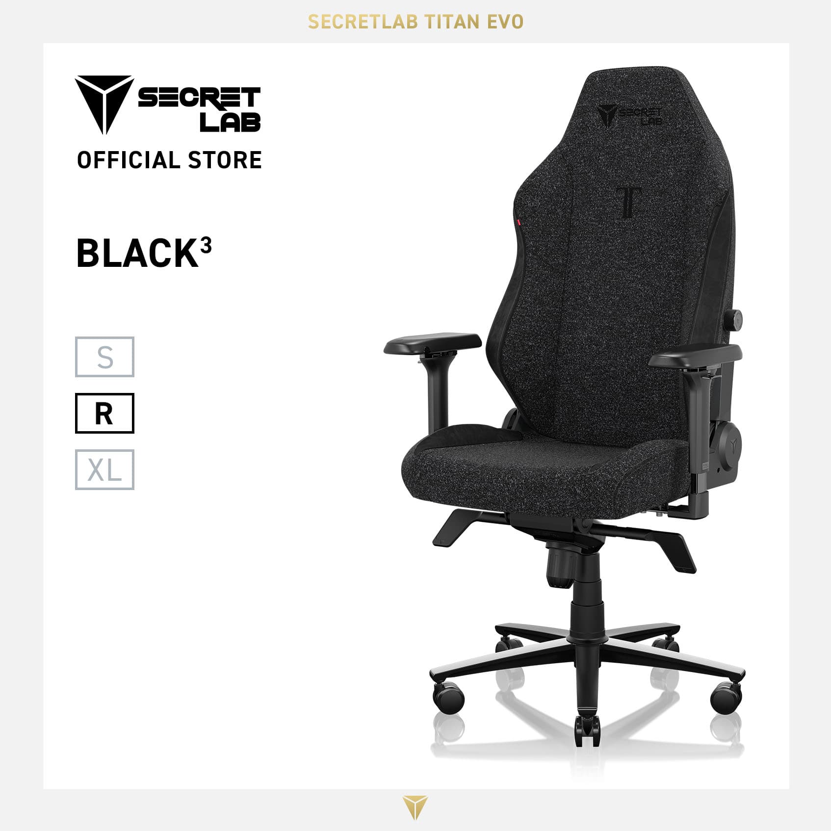 Secretlab TITAN Evo SoftWeave® Plus Fabric Ergonomic Gaming Chair - BLK3 with Head Pillow