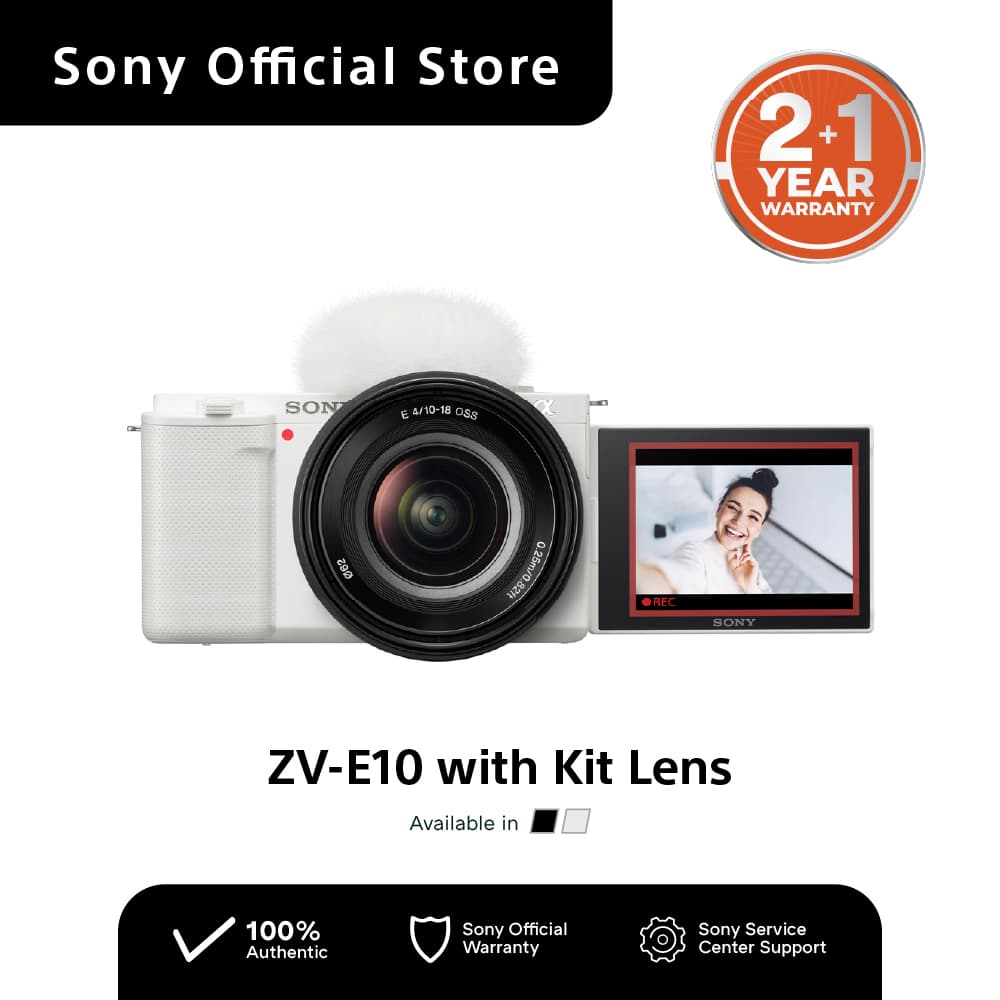 Sony ZV-E10K Interchangeable lens APS-C camera with PZ 16-50mm OSS II lens