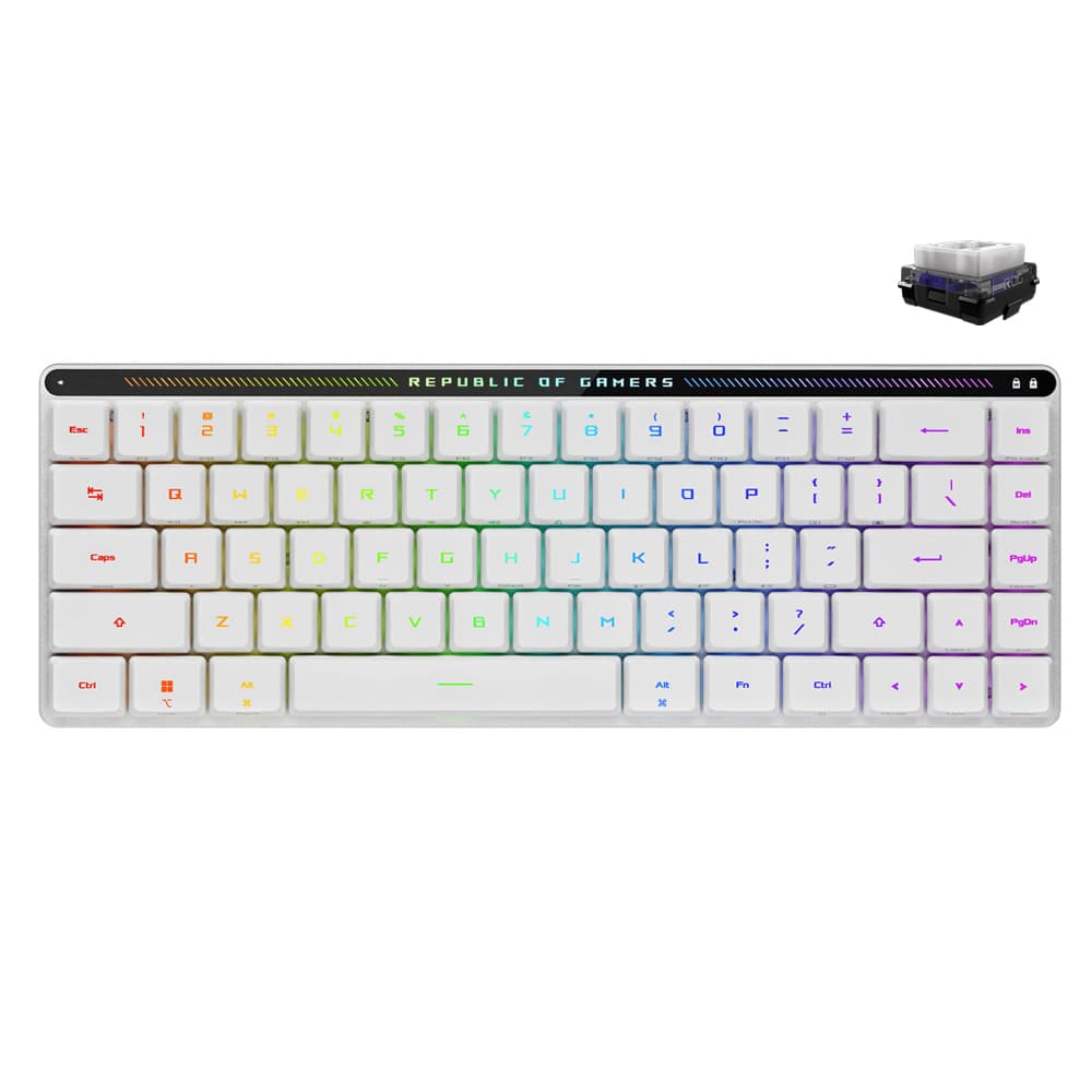 Asus ROG Falchion RX Low Profile 65% Compact RGB Tri-Mode Wireless Gaming Keyboard