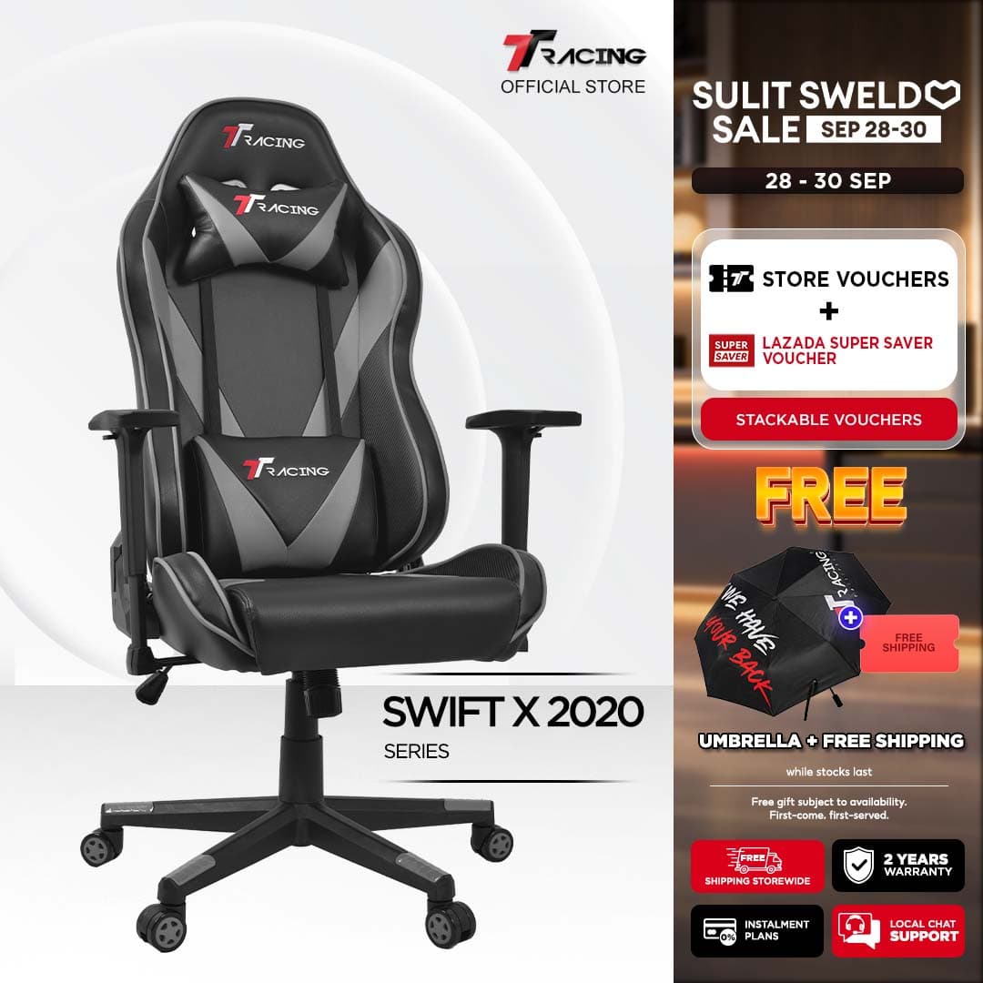 TTRacing Swift X 2020 Swift X Pro Gaming Chair Office Chair Ergonomic Chair Gaming Seat - 2 Years Official Warranty