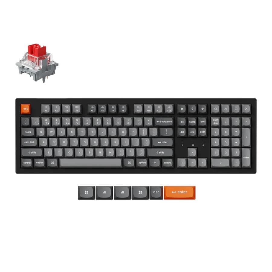 Keychron K10 Max QMK Mechanical Keyboard Full Layout, Tri-mode, RGB, QMK/Launcher, Hotswap