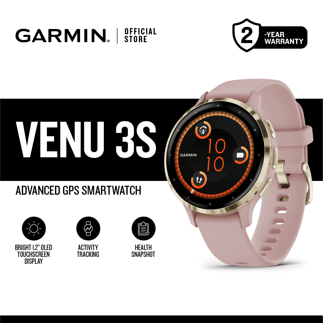 Garmin Venu 3S, Wellness Advanced, GPS, Wi-Fi Smartwatch, for Indoor Activities, 41mm
