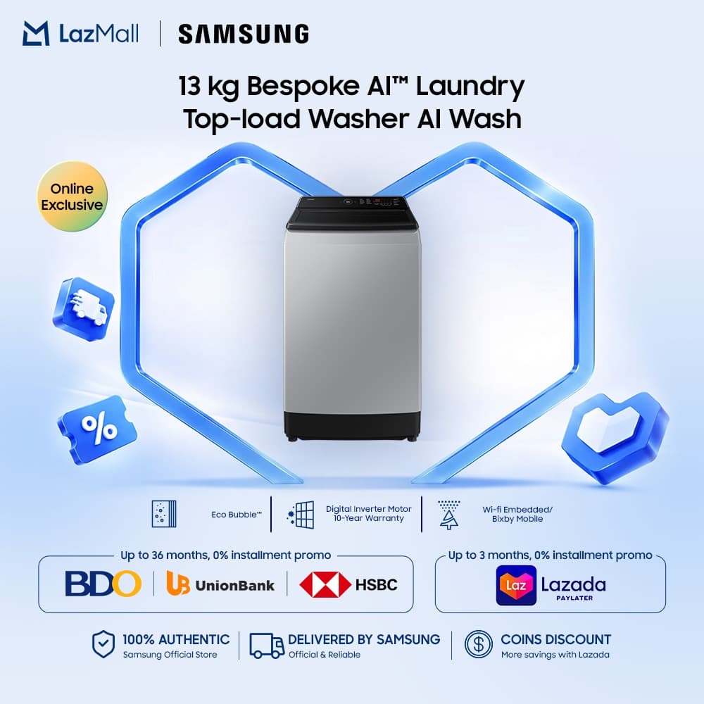 Samsung 13kg Bespoke AI Top Load Washer