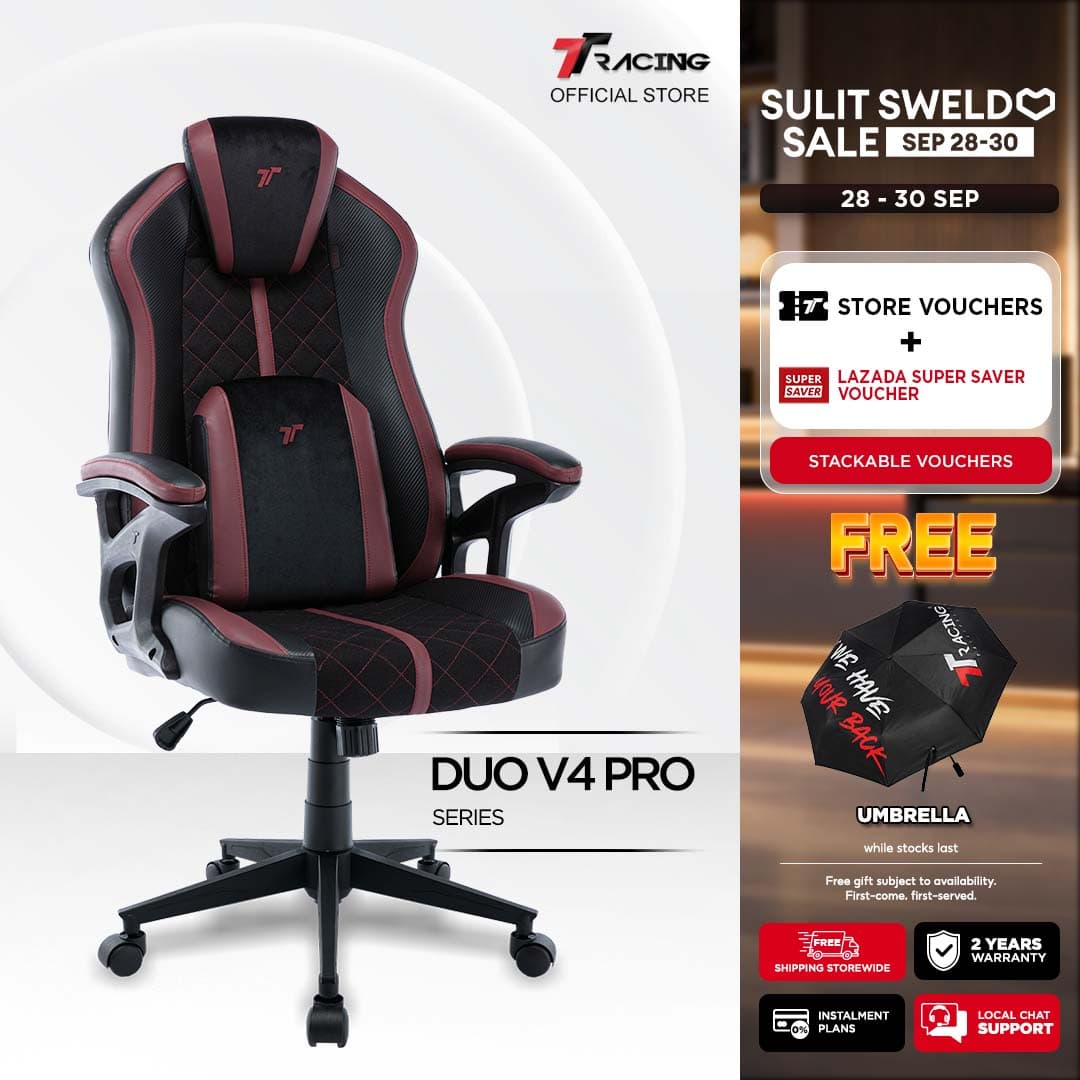 TTRacing Duo V3 Duo V4 Pro Gaming Chair Ergonomic Office Chair Gaming Seat - 2 Years Official Warranty