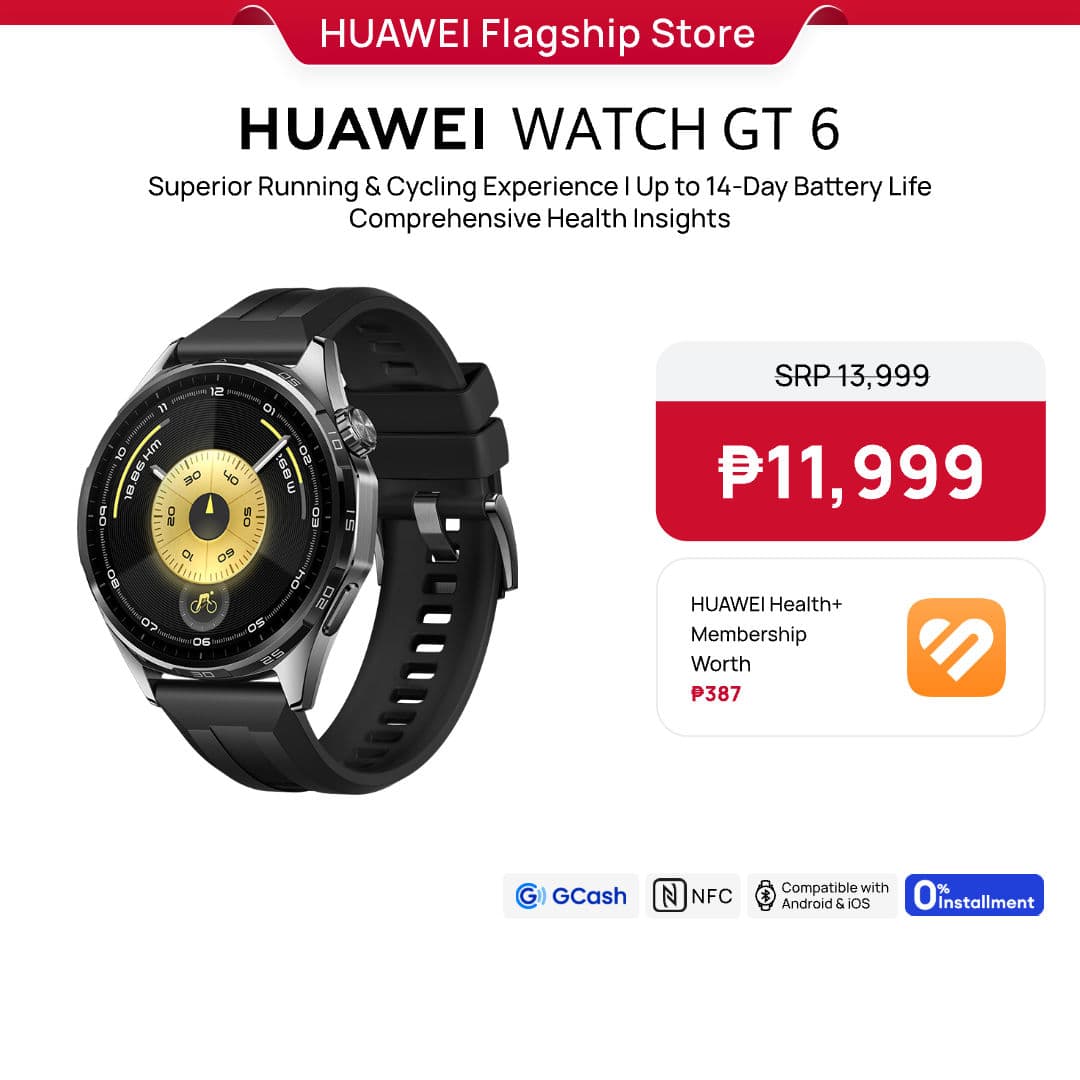 HUAWEI WATCH GT 6 Series Smartwatch l Advanced Outdoor Sports l Superior Running & Cycling Experience l ECG Analysis l Up to 21-Day Battery Life