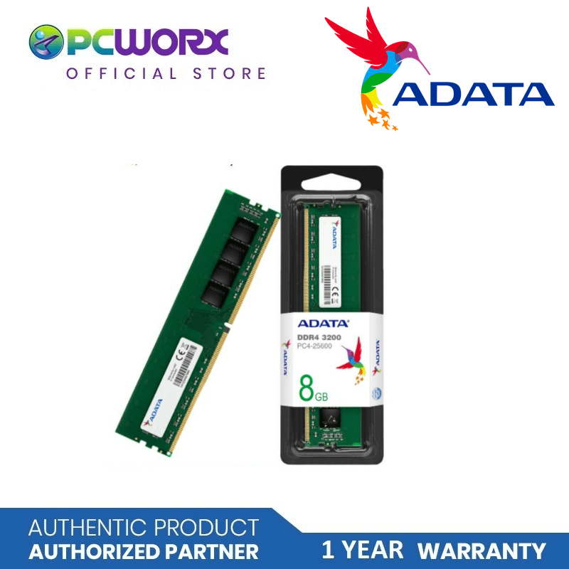 ADATA AD-AD4U32008G22-SGN 8GB DDR4 3200Mhz Memory Dimm