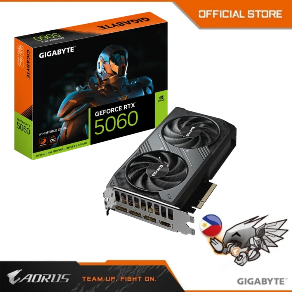 Gigabyte GV-N5060WF2OC-8GD RTX5060 WINDFORCE OC SFF 8GB GDDR7 GPU Graphic Card