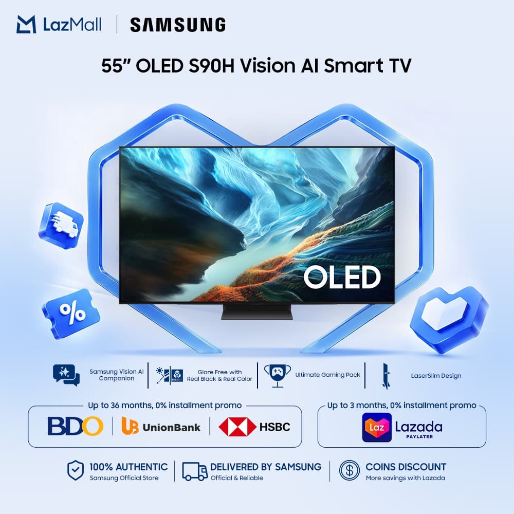 Samsung 55" OLED S90H 4K Samsung Vision AI Smart TV (2026)