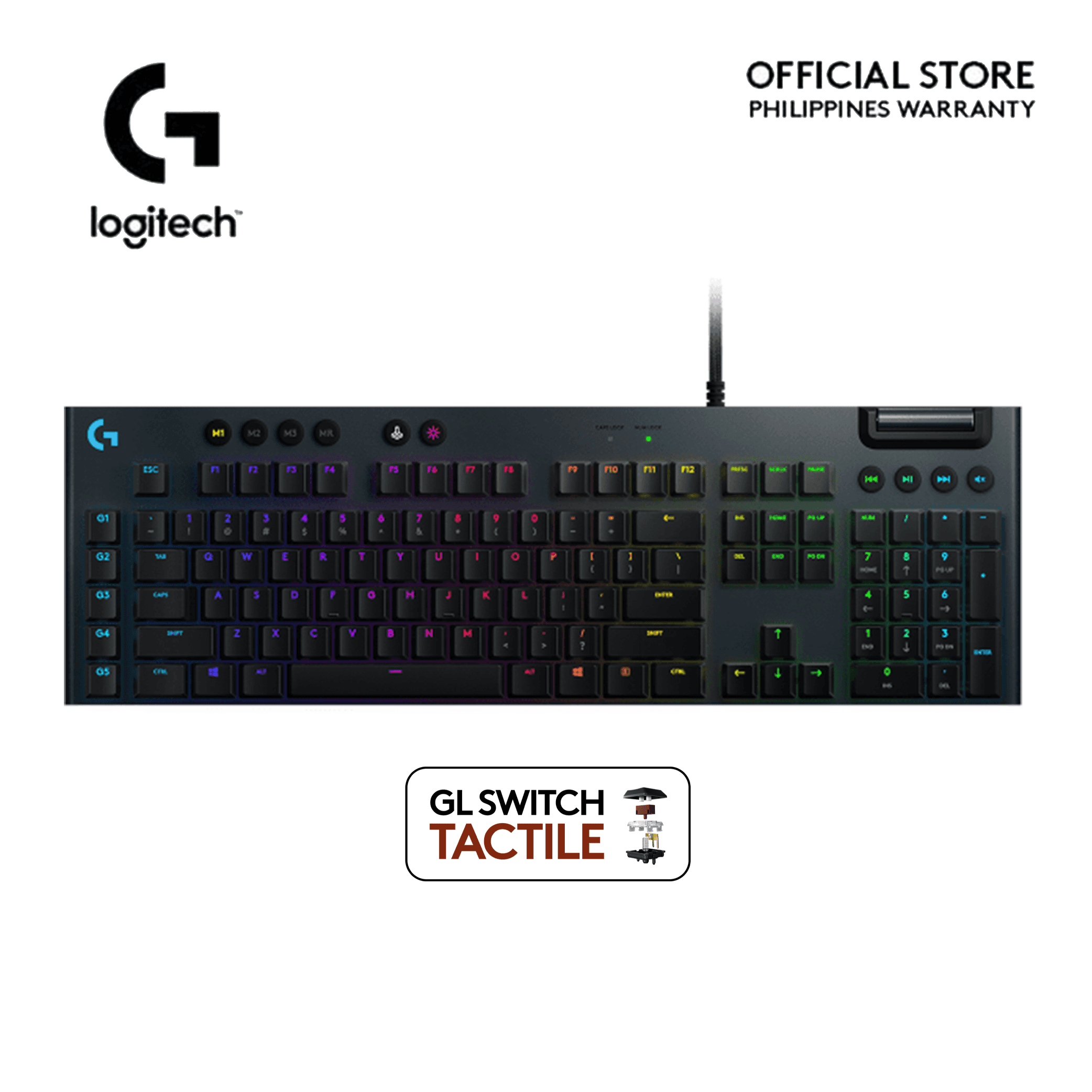 Logitech G813 GL Low Profile Switch Lightsync RGB Mechanical Gaming Keyboard