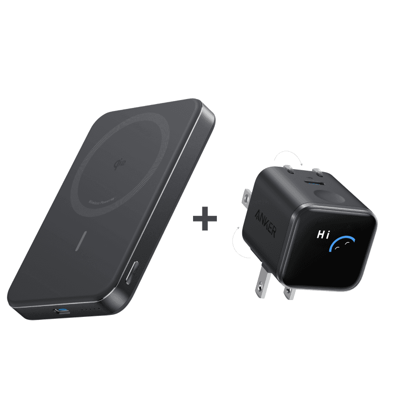 Anker MagGo Power Bank 10K 15W Wireless Charging 30W Fast Charging 10000mAh High Capacity Portable Charger for iPhone 15/14/13/12 Series and AirPods A1664