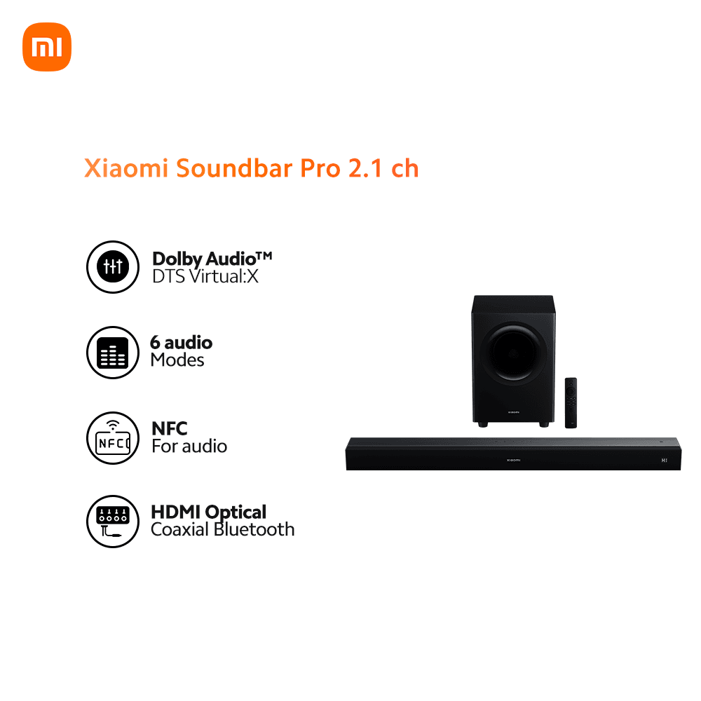 Xiaomi Soundbar Pro 2.1 ch DTS Virtual:X mode