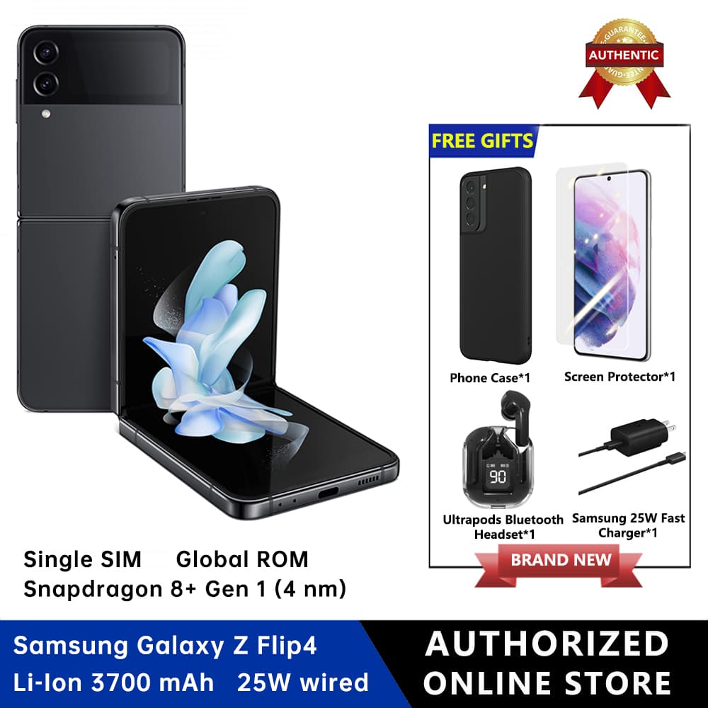Samsung Galaxy Z Flip 4 Cell Phone 8GB RAM+128GB ROM Single Sim Smartphone