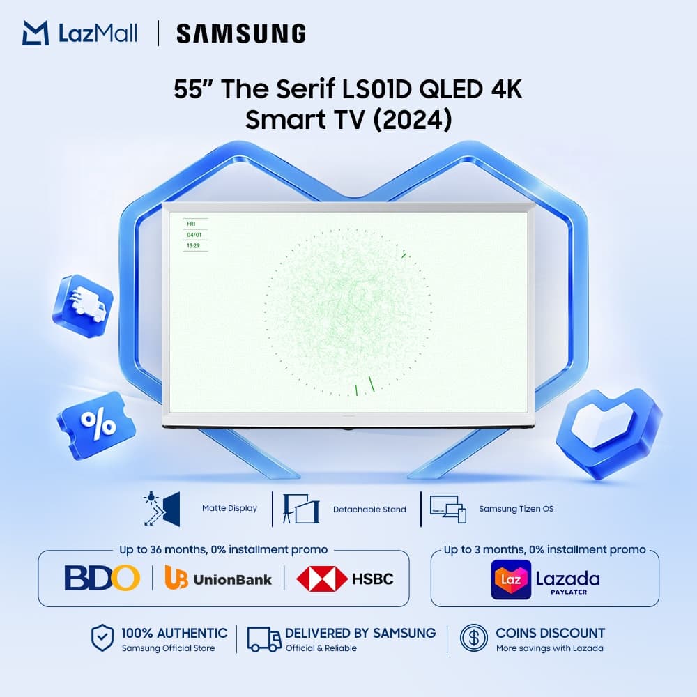 Samsung 55" The Serif LS01D QLED 4K Smart TV (2024)