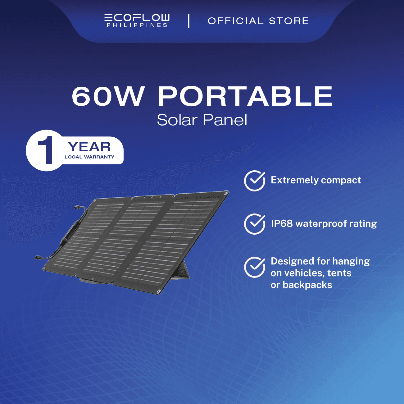EcoFlow 60W Portable Solar Panel