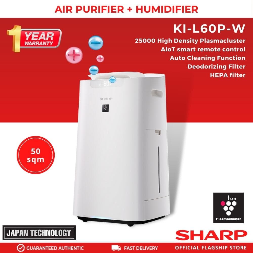 Sharp KI-L60P-W 50 sqm Air Purifier with HUMIDIFIER