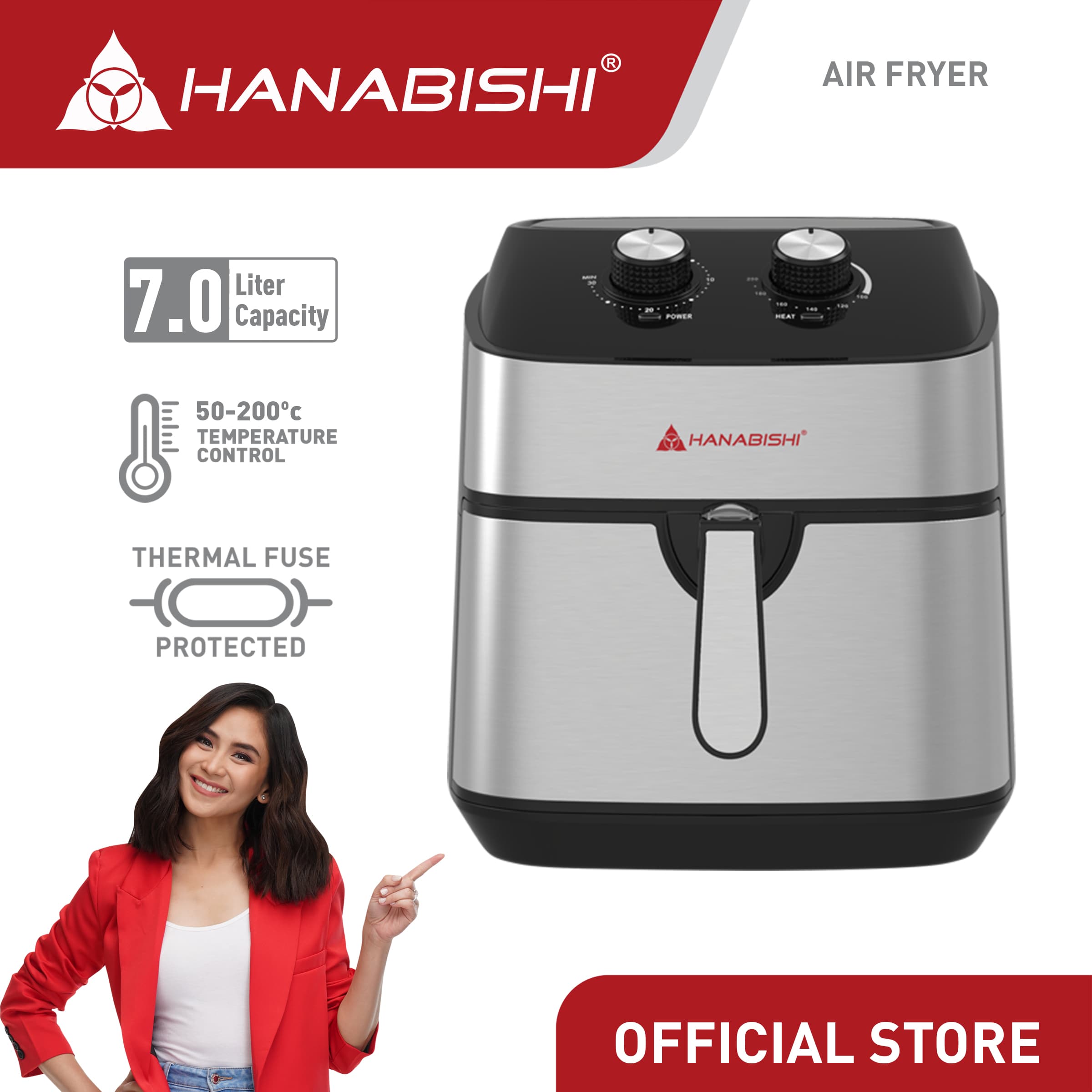 Hanabishi Air Fryer 7L