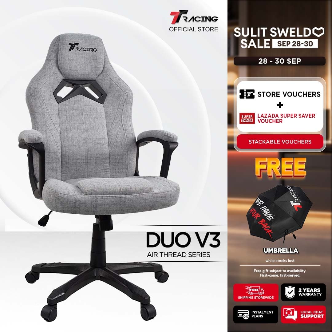 TTRacing Duo V3 Duo V4 Pro Gaming Chair Ergonomic Office Chair Gaming Seat - 2 Years Official Warranty
