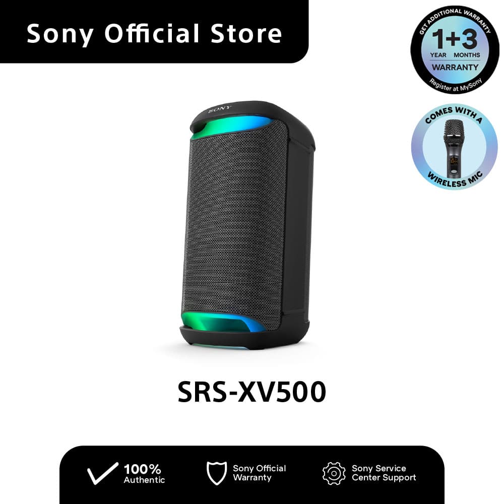 SONY SRS-XV500 Wireless Party Speaker with Wireless Microphone